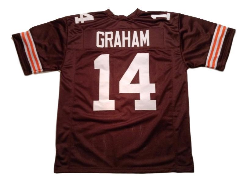 Otto Graham CUSTOM STITCHED Unsigned Football Jersey Brown