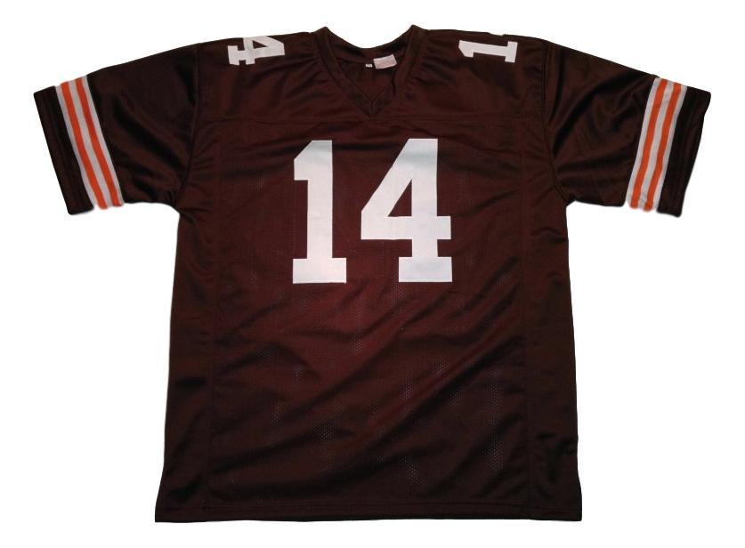 Otto Graham CUSTOM STITCHED Unsigned Football Jersey Brown
