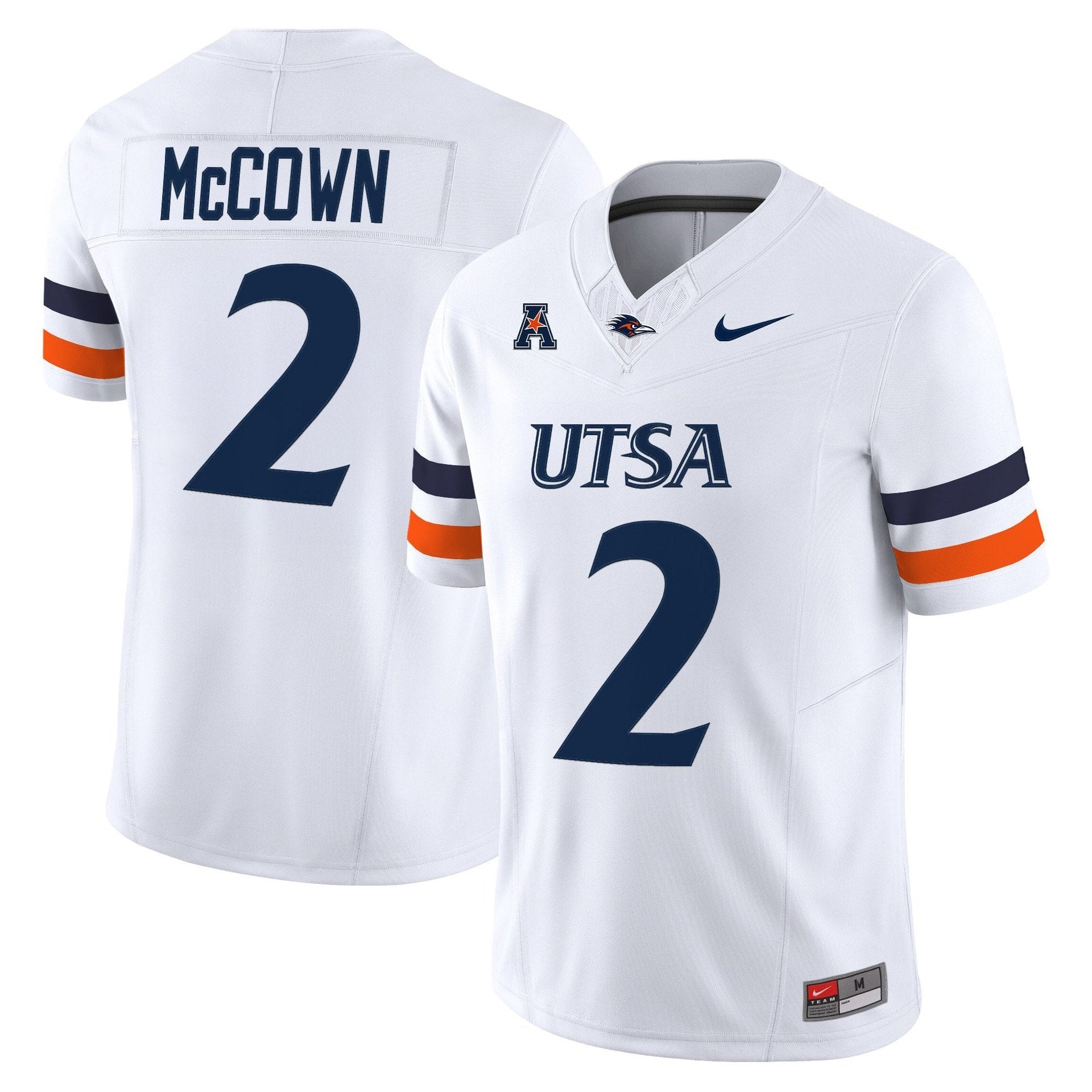 Owen McCown Jersey #2 UTSA Roadrunners 2025 Vapor Limited Stitched White