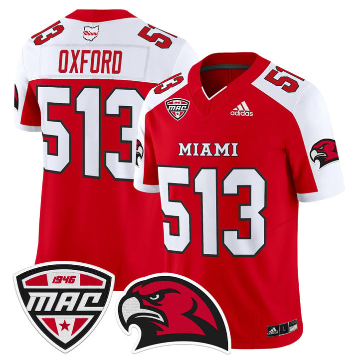 Oxford Jersey #513 Miami OH RedHawks 2025 Vapor Limited Stitched