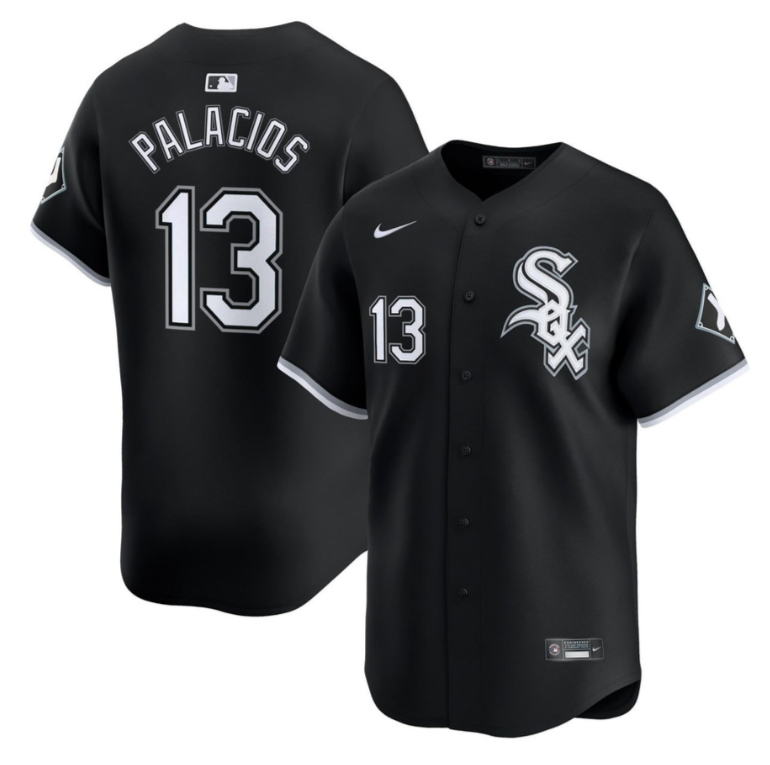 PALACIOS #13 Chicago White Sox Black Jersey - All Stitched