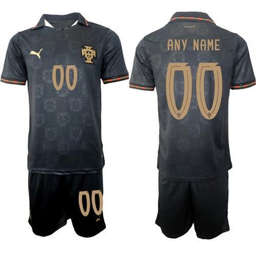 Portugal Custom Any Name And Number Jersey National Team x World Cup 2026 Away Gray On Eusebio special edition