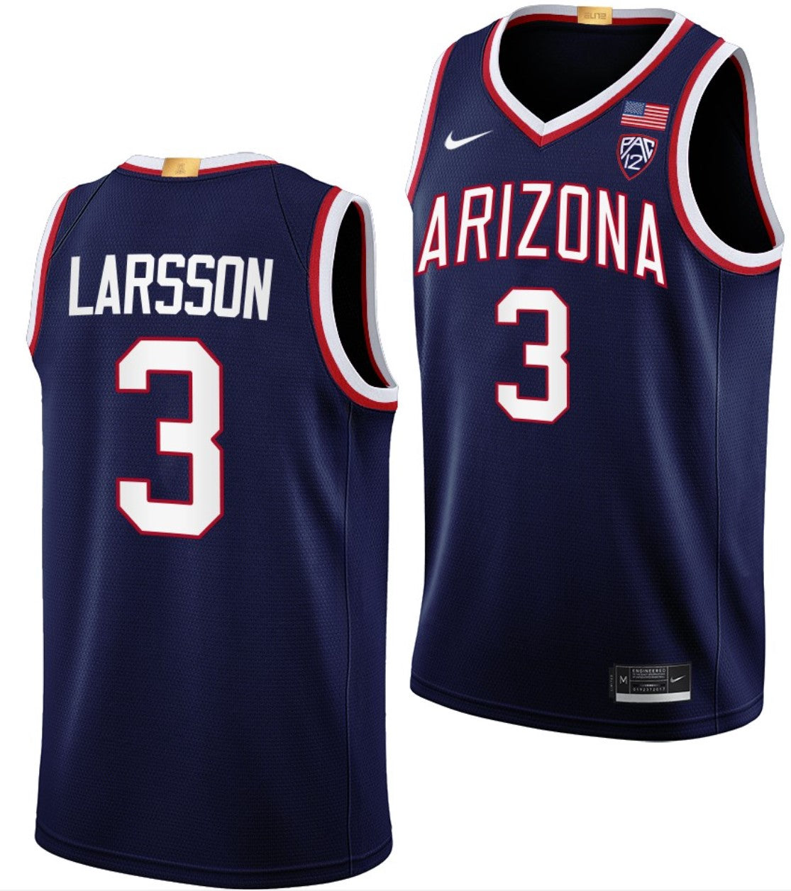 Pelle Larsson Jersey Arizona Wildcats College Basketball Limited #3