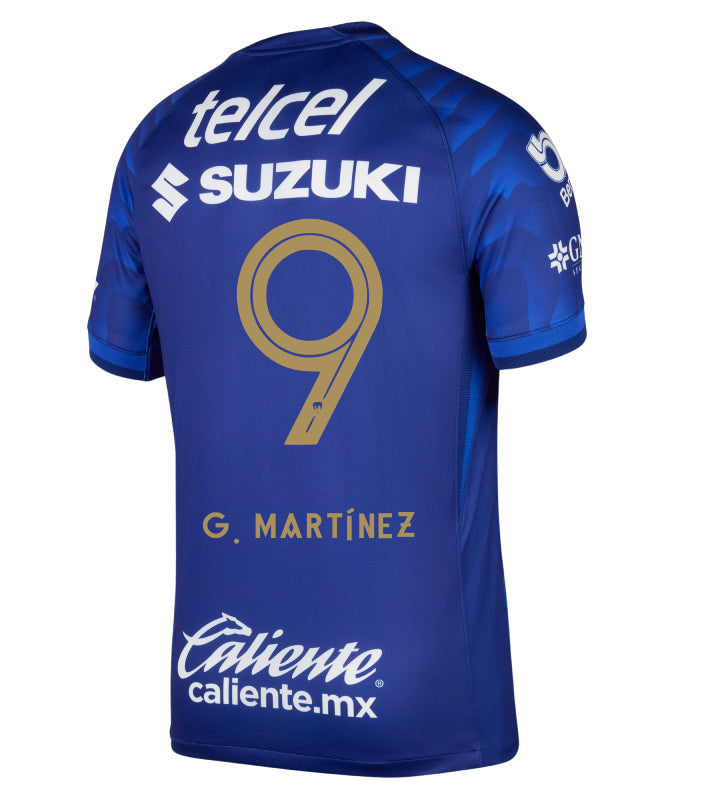 Pumas UNAM 2025-26 G. MARTÍNEZ 9 Away Jersey – Azul Marino