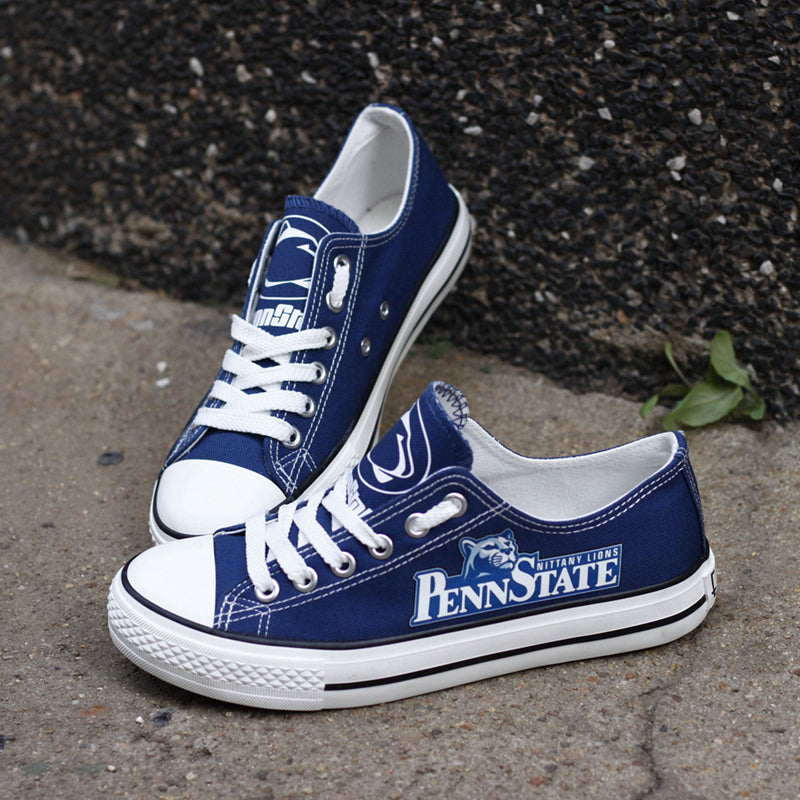 Penn State Nittany Lions Limited Print NCAA College Students Low Top Canvas Shoes Sport Sneakers