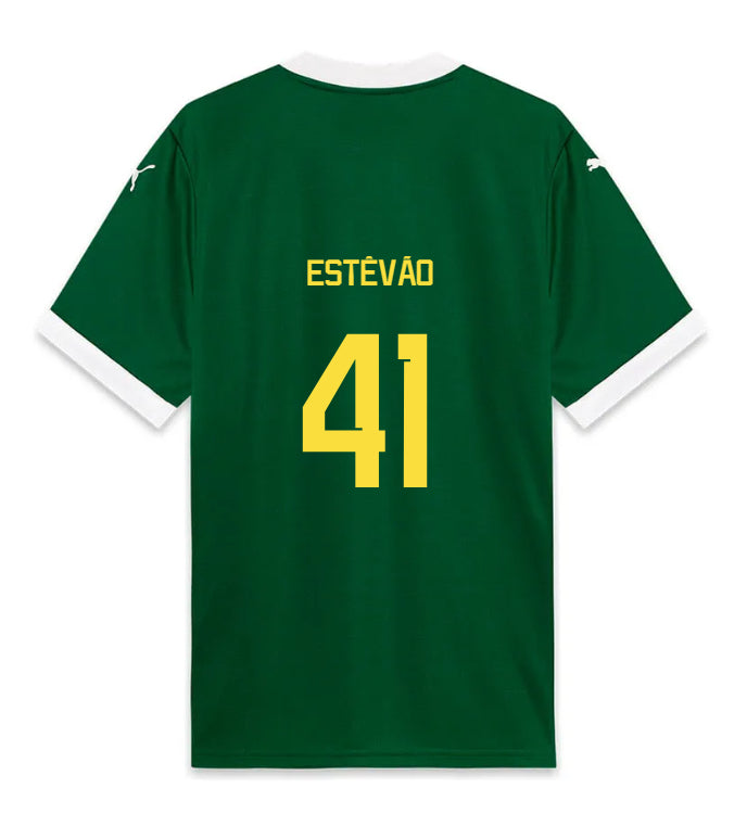 Palmeiras ESTEVAO 41 Home 2025-26 Jersey – Green
