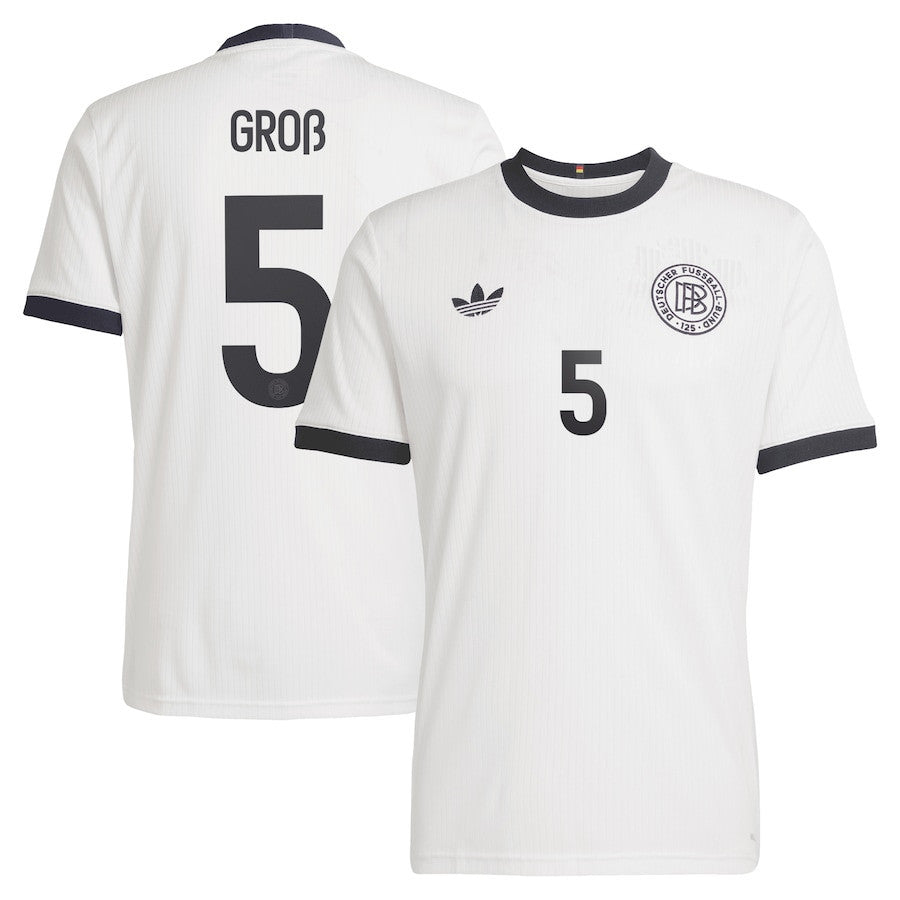 Pascal Groß 5 Germany National Team 125th Anniversary Men Jersey – White