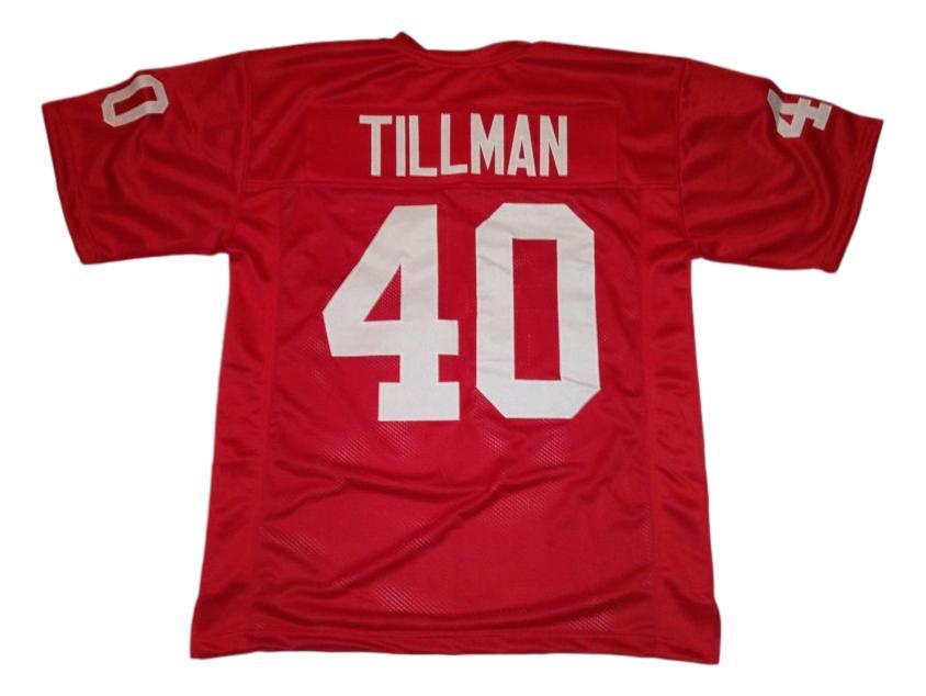 Pat Tillman CUSTOM STITCHED Unsigned Football Jersey Red