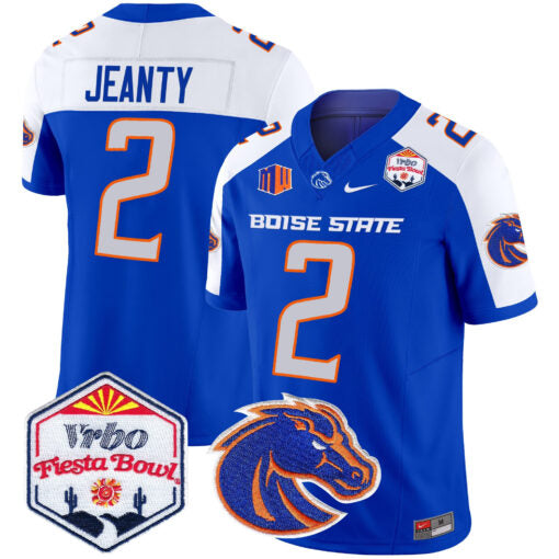 Sire Gaines Jersey #26 Boise State Broncos 2025 Fiesta Bowl Patch Vapor Royal