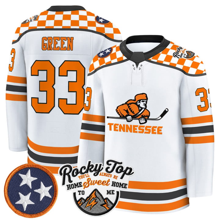 Patrick Green Jersey #33 Tennessee Volunteers 2025-26 Hockey Premium Stitched
