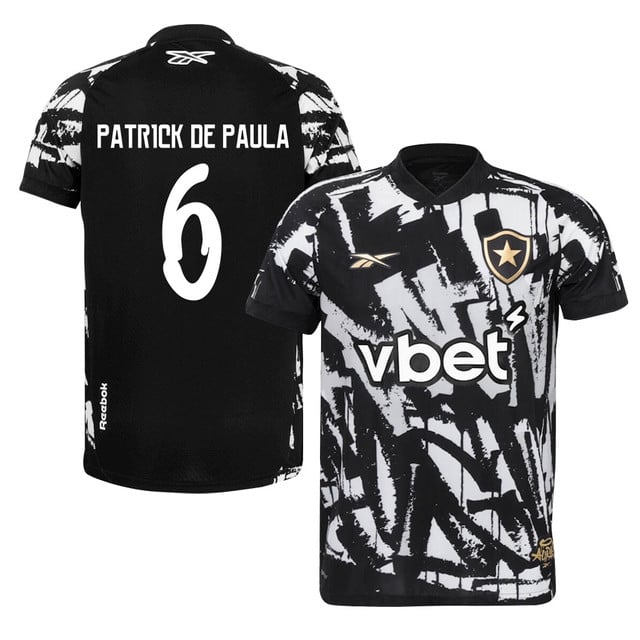 Patrick de Paula #6 Botafogo 2025-26 Fourth Jersey – Black