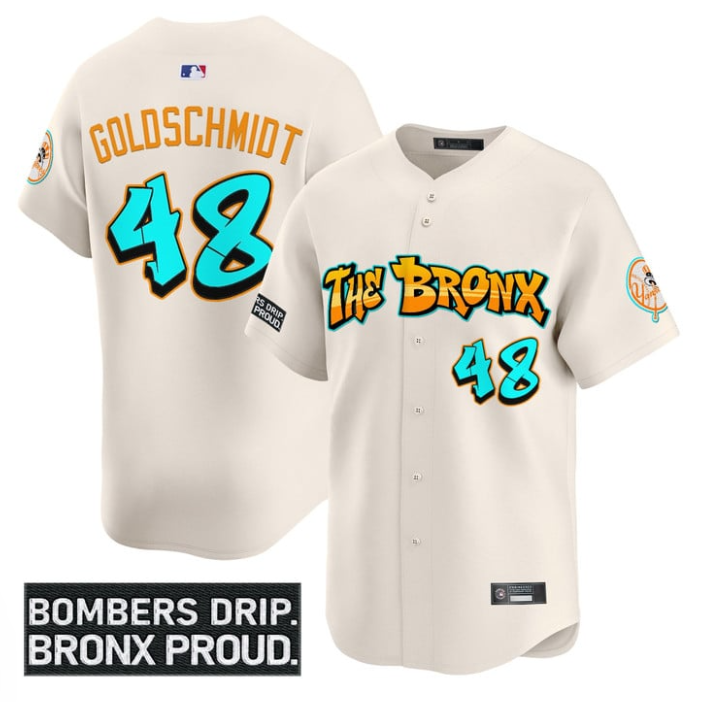 Paul Goldschmidt Jersey #48 Yankees Graffiti Bronx Bombers Edition Cream