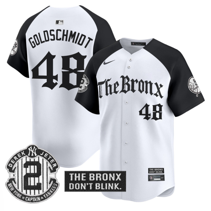 Paul Goldschmidt Jersey #48 Yankees The Bronx Gothic Ink Drop Edition Alternate