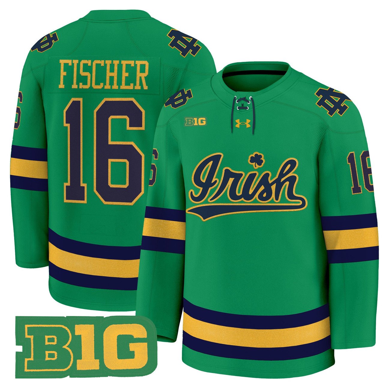 Paul Fischer Jersey #16 Notre Dame Fighting Irish 2025-26 Premium Stitched