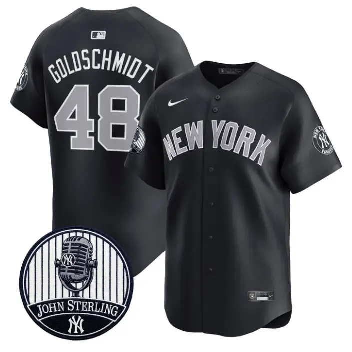 Paul Goldschmidt Jersey #48 Yankees John Sterling Voice Tribute Stitched