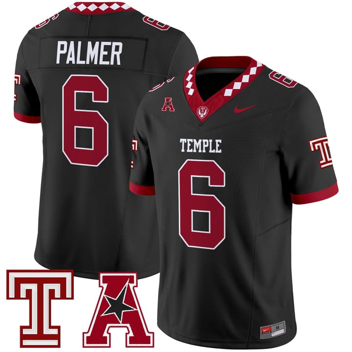 Paul Palmer Jersey #6 Temple Owls 2025 Vapor Limited Stitched
