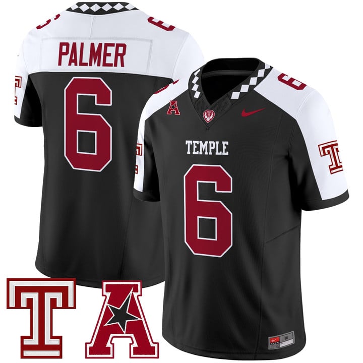 Paul Palmer Jersey #6 Temple Owls 2025 Vapor Limited Stitched