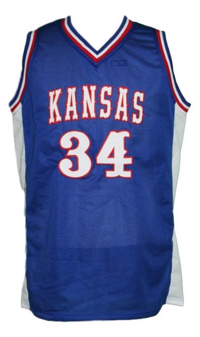 Paul Pierce Jersey #34 Kansas College Basketball Blue