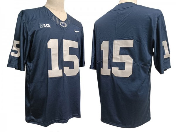 Penn State Nittany Lions #15 Navy Football Jersey
