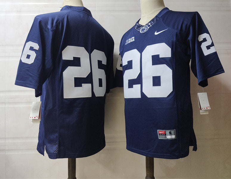 Penn State Saquon Barkley Jersey #26 College Football Game Navy No Name