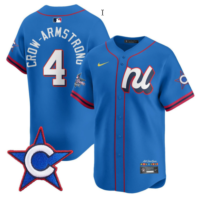 Pete Crow-Armstrong Jersey #4 American League 2025 MLB All-Star Limited Stitched