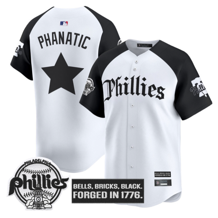 Phanatic Jersey Philadelphia Phillies Gothic Liberty Edition Stitched Alternate