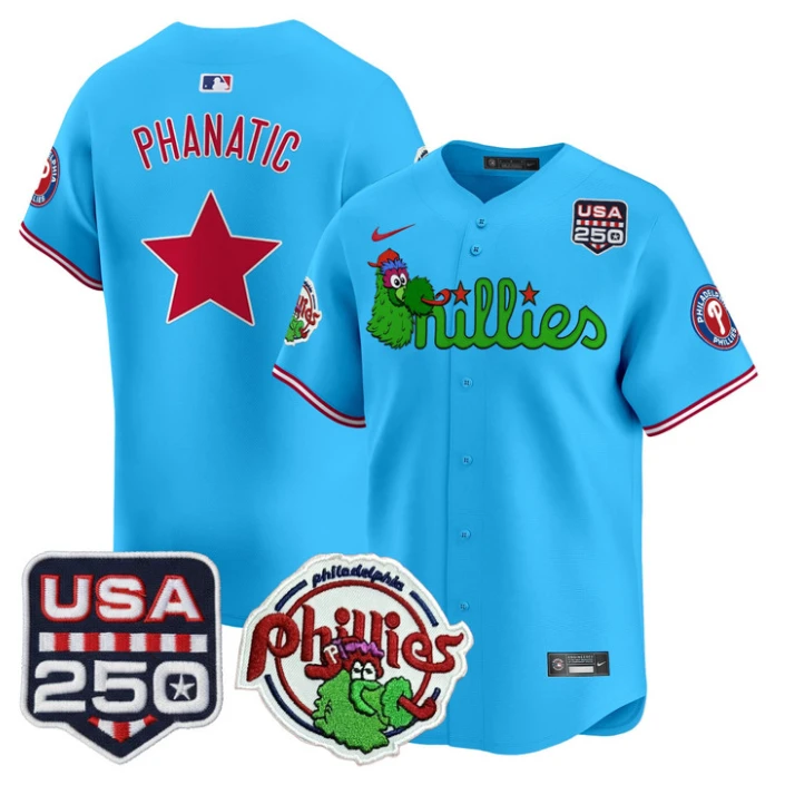 Phanatic Jersey Philadelphia Phillies Phanatic 250 USA Stitched