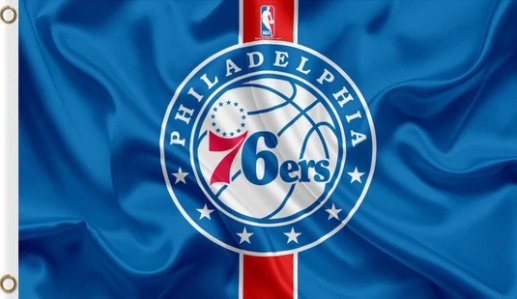 Philadelphia 76ers Custom US Flag 3X5Ft Polyester Banner USA Digital Print