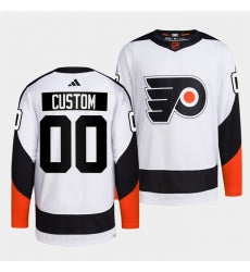 Philadelphia Flyers Custom White 2022 Reverse Retro Stitched Jersey