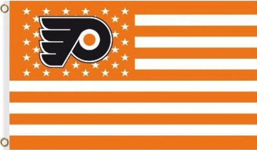 Philadelphia Flyers Star US Flag 3X5Ft Polyester Digital Print Banner USA