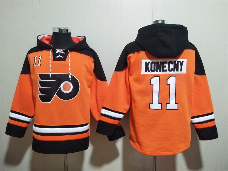 Philadelphia Flyers #11 Travis Konecny Pullover Hoodie