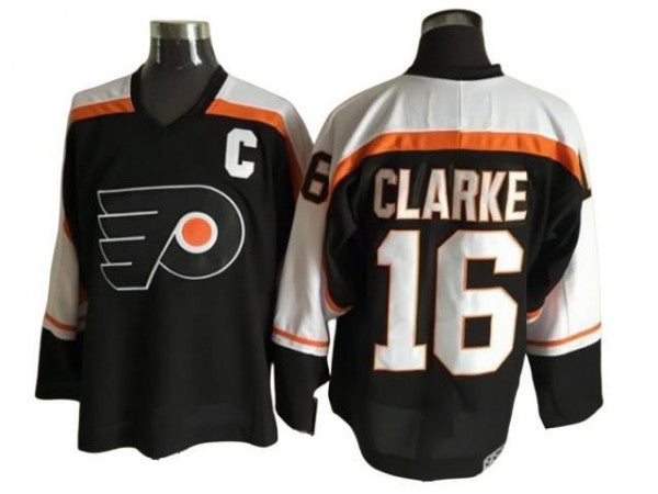 Philadelphia Flyers #16 Bobby Clarke Vintage CCM Jersey - Black