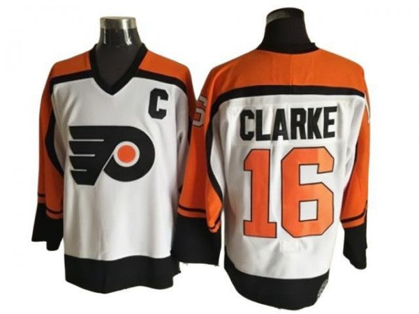 Philadelphia Flyers #16 Bobby Clarke Vintage CCM Jersey - White