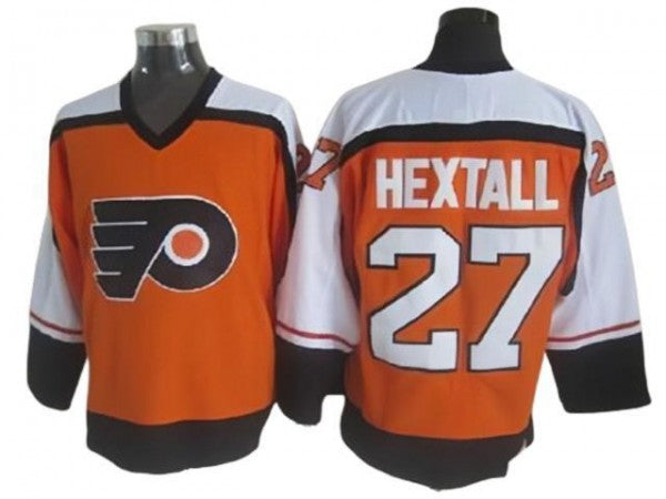 Philadelphia Flyers #27 Ron Hextall Vintage CCM Jersey - Orange