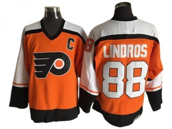 Philadelphia Flyers #88 Eric Lindros Vintage CCM Jersey - Orange