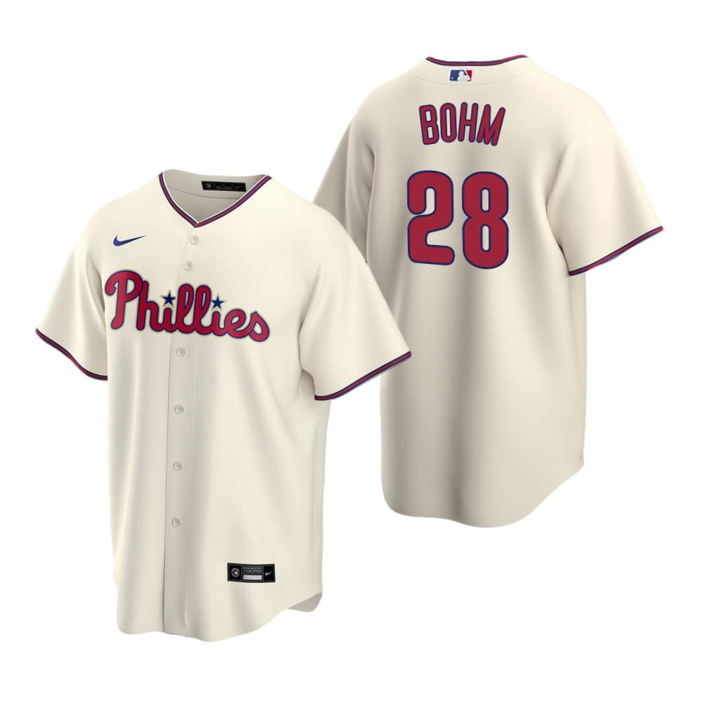 Philadelphia Phillies Alec Bohm Cream Alternate Replica Jersey