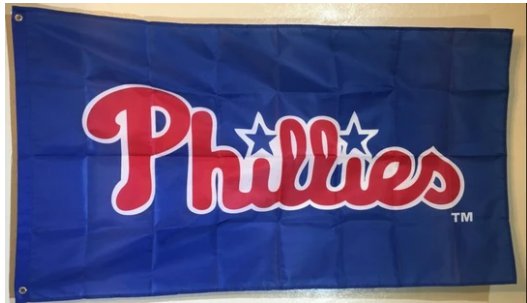 Philadelphia Phillies Baseball Flag 3X5Ft Banner USA Polyester with Brass Grommets