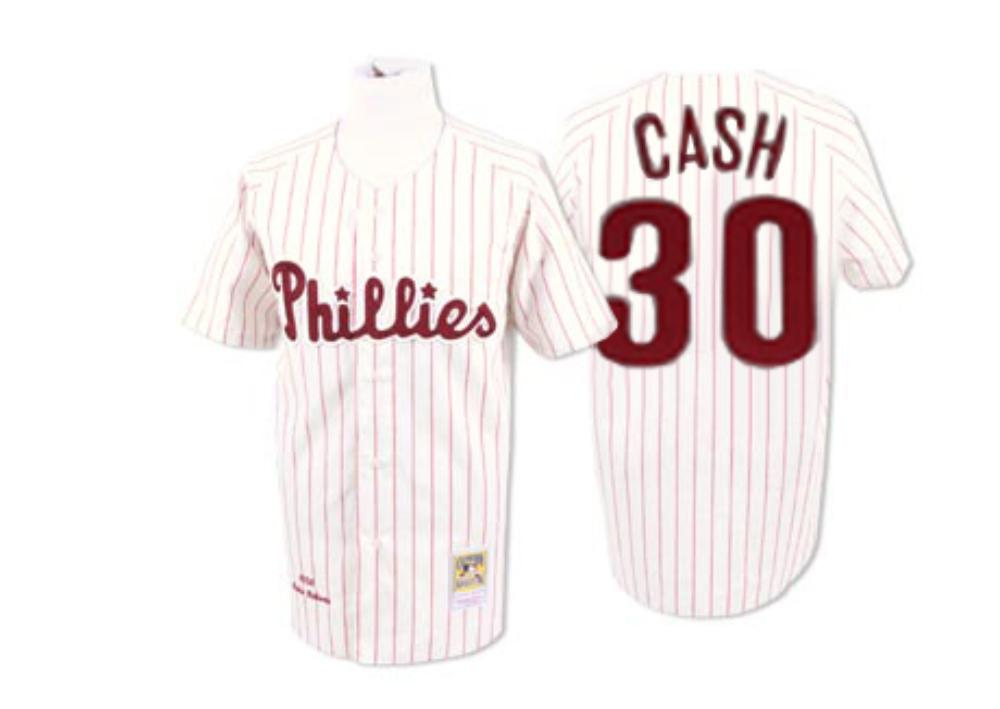 Philadelphia Phillies Dave Cash White Throwback Jersey
