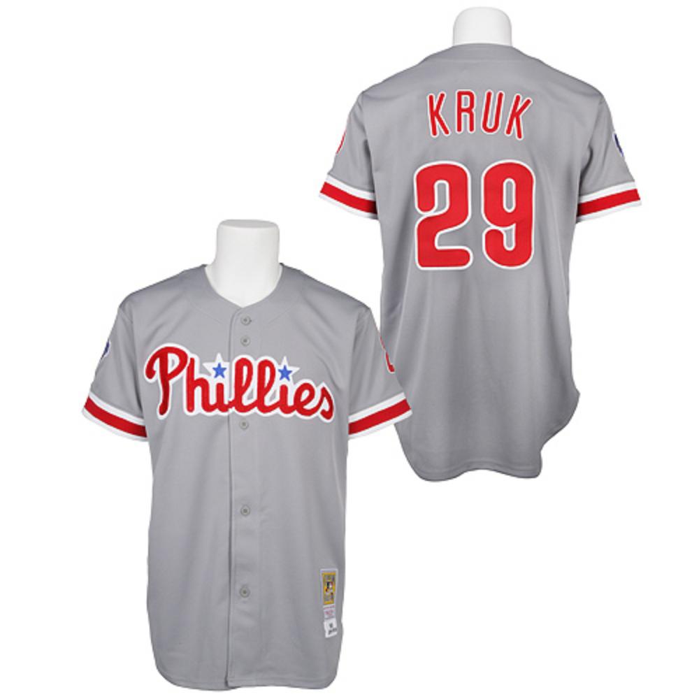 Philadelphia Phillies John Kruk White Throwback Jersey