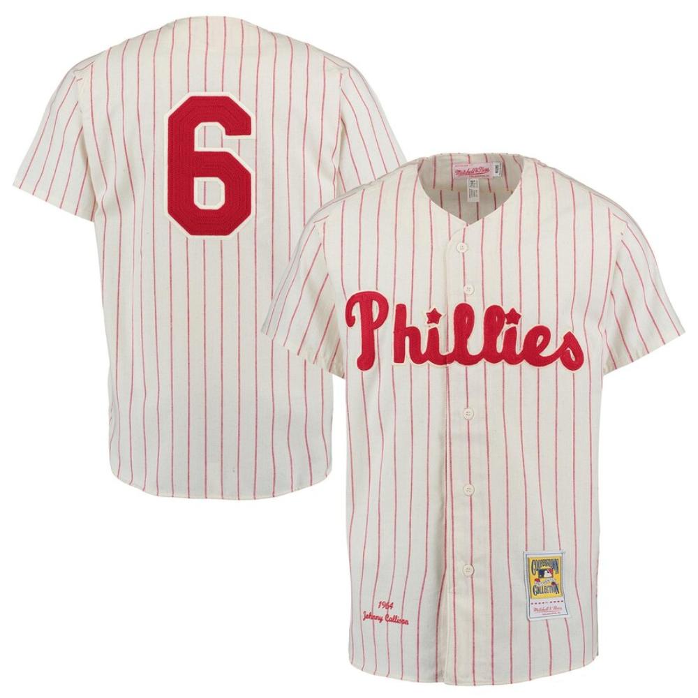 Philadelphia Phillies Johnny Callison Cream 1964 Throwback Jersey