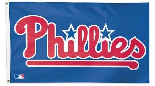Philadelphia Phillies Logo US flag 3X5Ft Banner USA Polyester with Brass Grommets