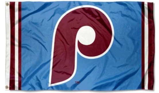 Philadelphia Phillies Retro Vintage flag 3X5Ft Banner USA Polyester with Brass Grommets