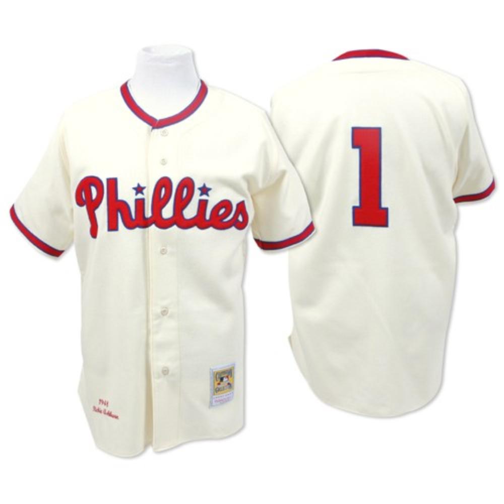 Philadelphia Phillies Richie Ashburn Cream 1948 Throwback Jersey
