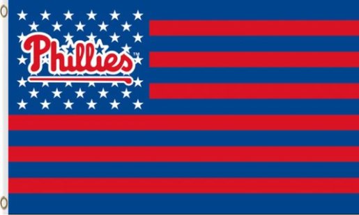Philadelphia Phillies Star Nation flag 3X5Ft Banner USA Polyester with Brass Grommets