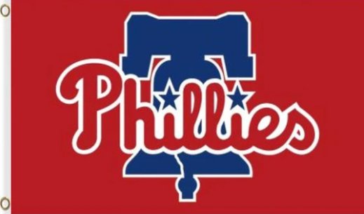 Philadelphia Phillies flag 3X5Ft Banner USA Polyester with Brass Grommets