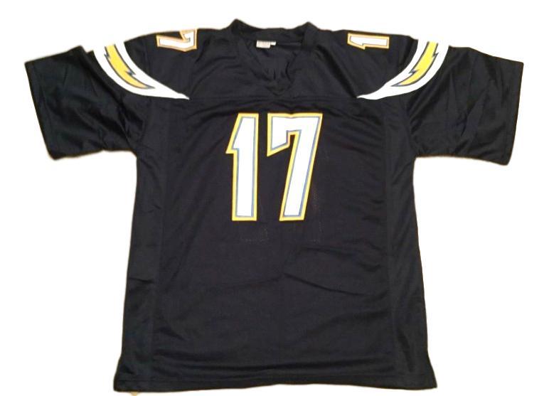Philip Rivers CUSTOM STITCHED Unsigned Football Jersey Navy
