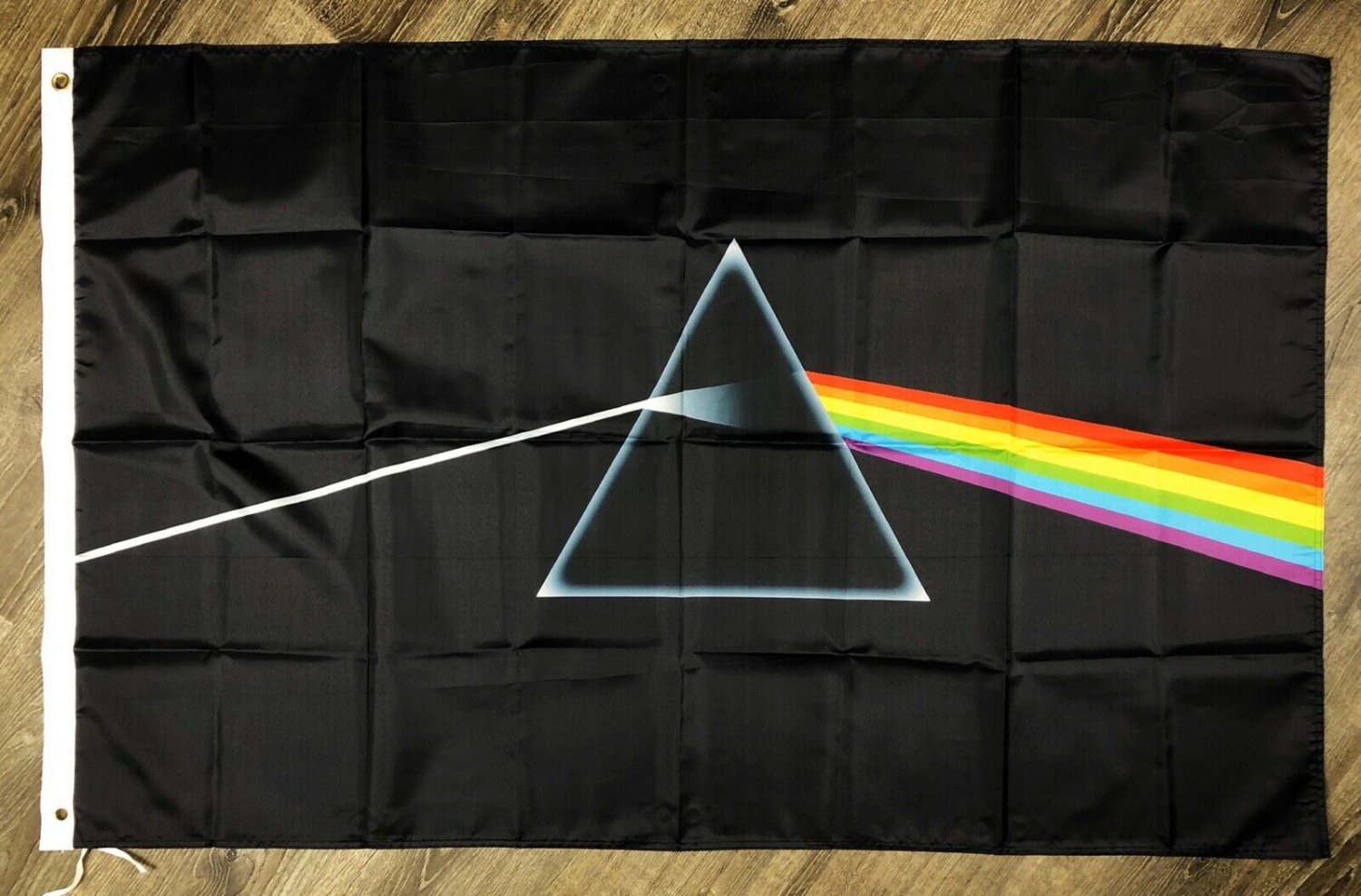 Pink Floyd Flag 3x5 ft Black Banner Dark Side of the Moon Rock N Roll Band New
