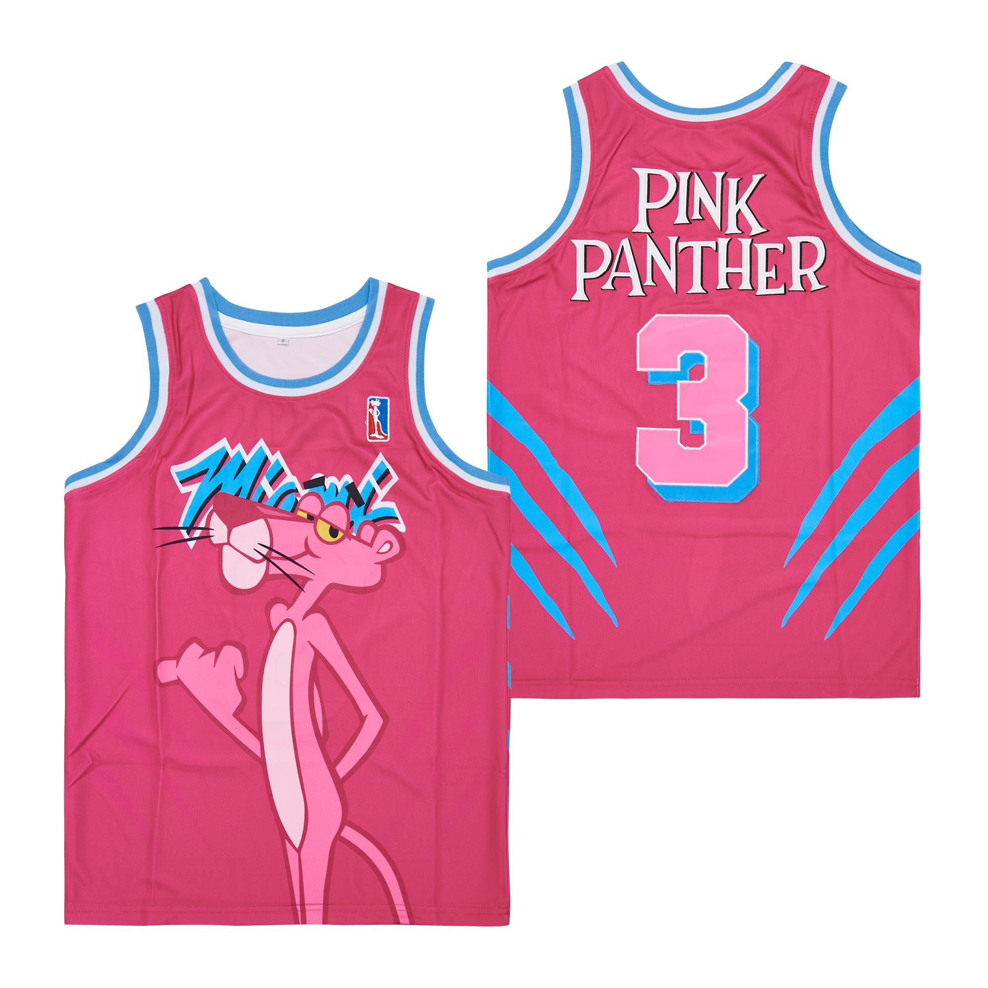 Pink Panther #3 Movie Basketball Jersey White