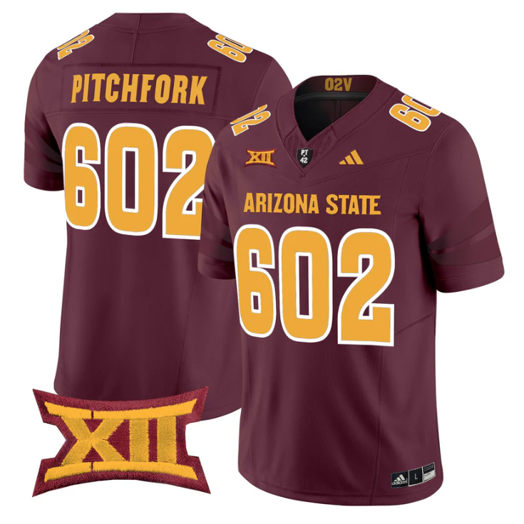 Pitchfork Jersey #602 Arizona State Sun Devils 2025 Vapor Stitched