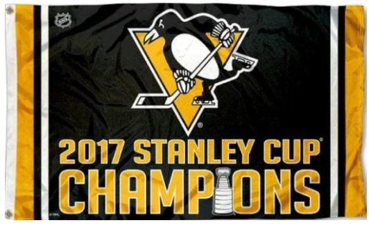 Pittsburgh Penguins 2017 Stanley Cup Champions US Flag 3X5Ft Polyester Digital Print Banner USA